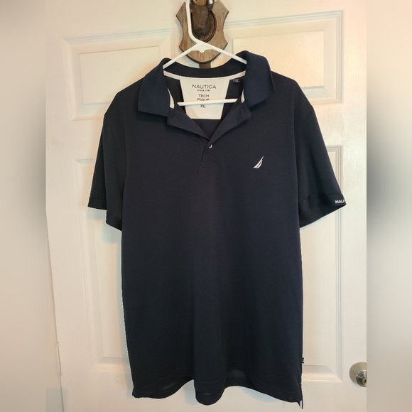 (672) Nautica Men's Classic Fit Short Sleeve Polo Shirt Size XL Color: Black - Picture 5 of 15